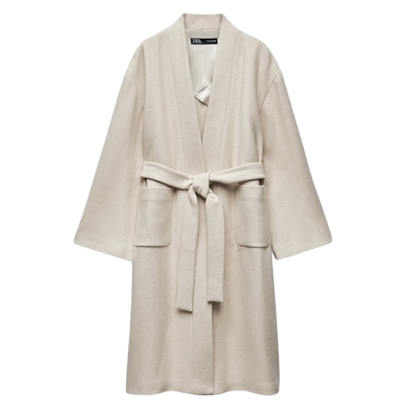 Zara Jackets & Blazers - MANTECO MINIMALIST COAT WITH  WOOL ZW COLLECTION